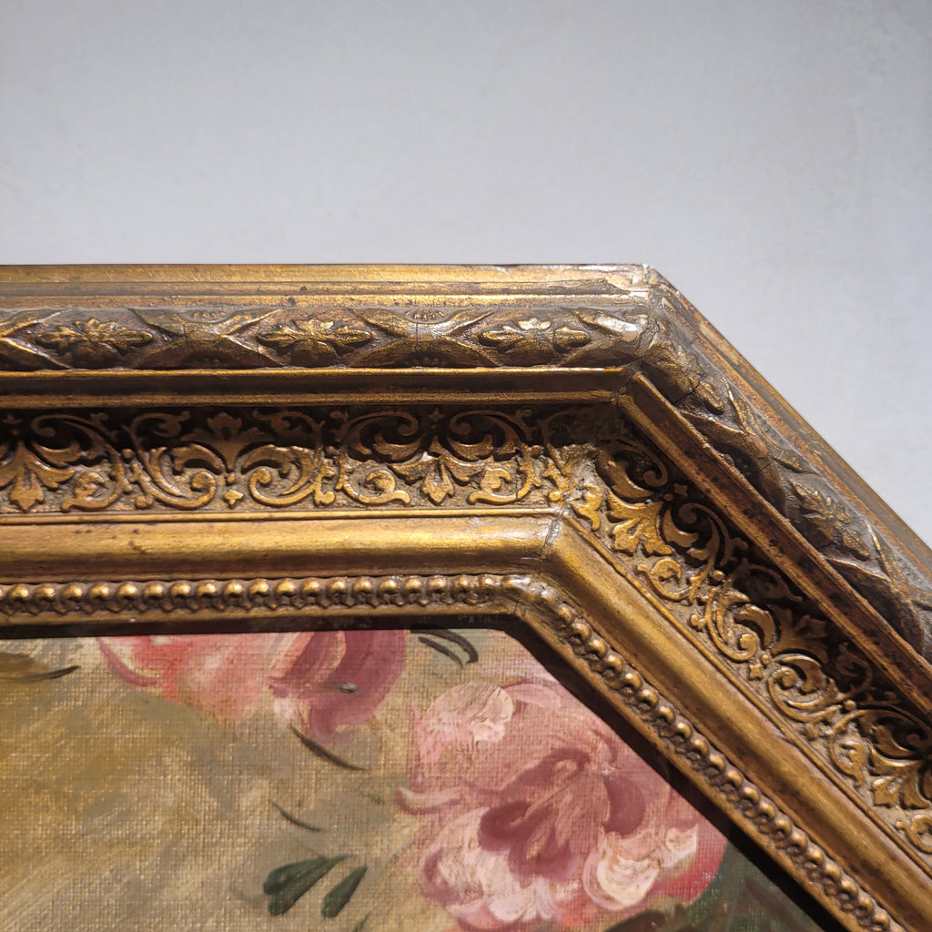 Óleo sobre lienzo “Retrato de dama” Louis Pieter, siguiendo a Nattier, s. XIX – Francia