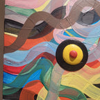 Acrílico sobre lienzo Luc Bouzat, Serie “Déclinaisons”, 1996 – Francia