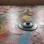 Acrílico sobre lienzo Luc Bouzat, Serie “Déclinaisons”, 1996 – Francia