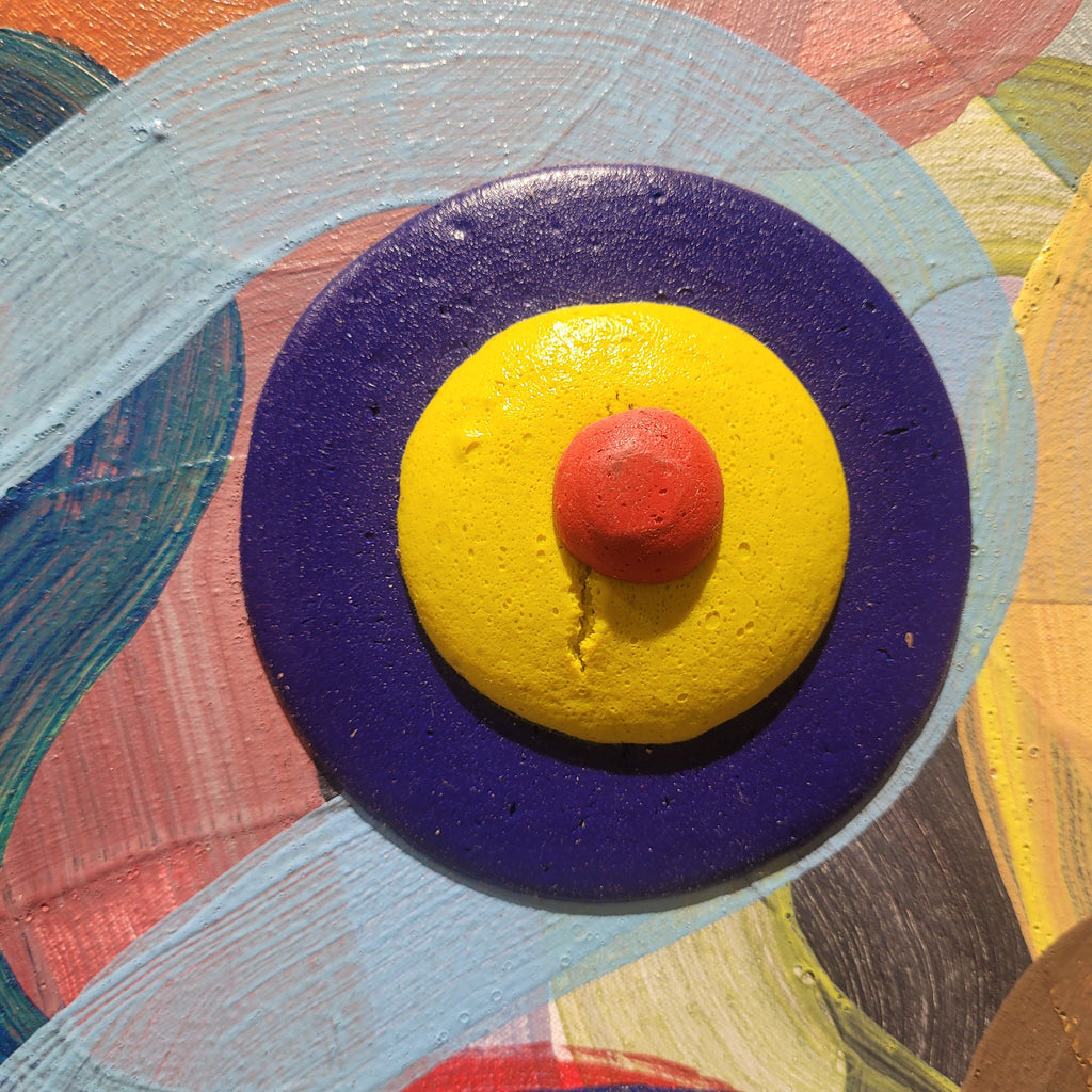 Acrílico sobre lienzo Luc Bouzat, Serie “Déclinaisons”, 1996 – Francia