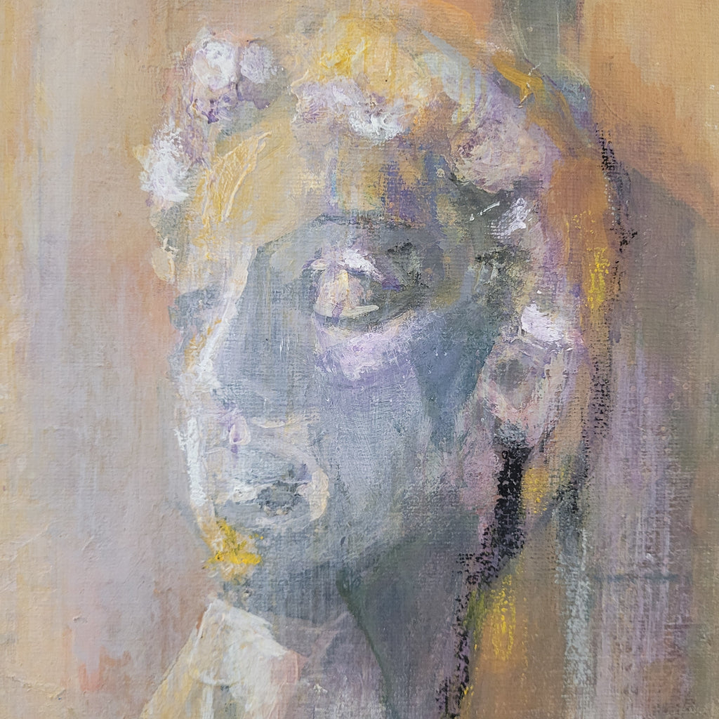 Óleo sobre lienzo “Riflesso” Flore Bruic-Depes, Arte contemporáneo, 1994 – Francia