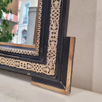 Espejo Napoleón III, Madera ebonizada y dorada, ca. 1900 – Francia