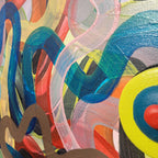 Acrílico sobre lienzo Luc Bouzat, Serie “Déclinaisons”, 1996 – Francia