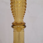 Botella Mid-Century, Cristal ámbar, s. XX – Italia