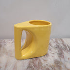 (3) Jarra / Jarrón cerámica amarilla, s. XXI – Francia