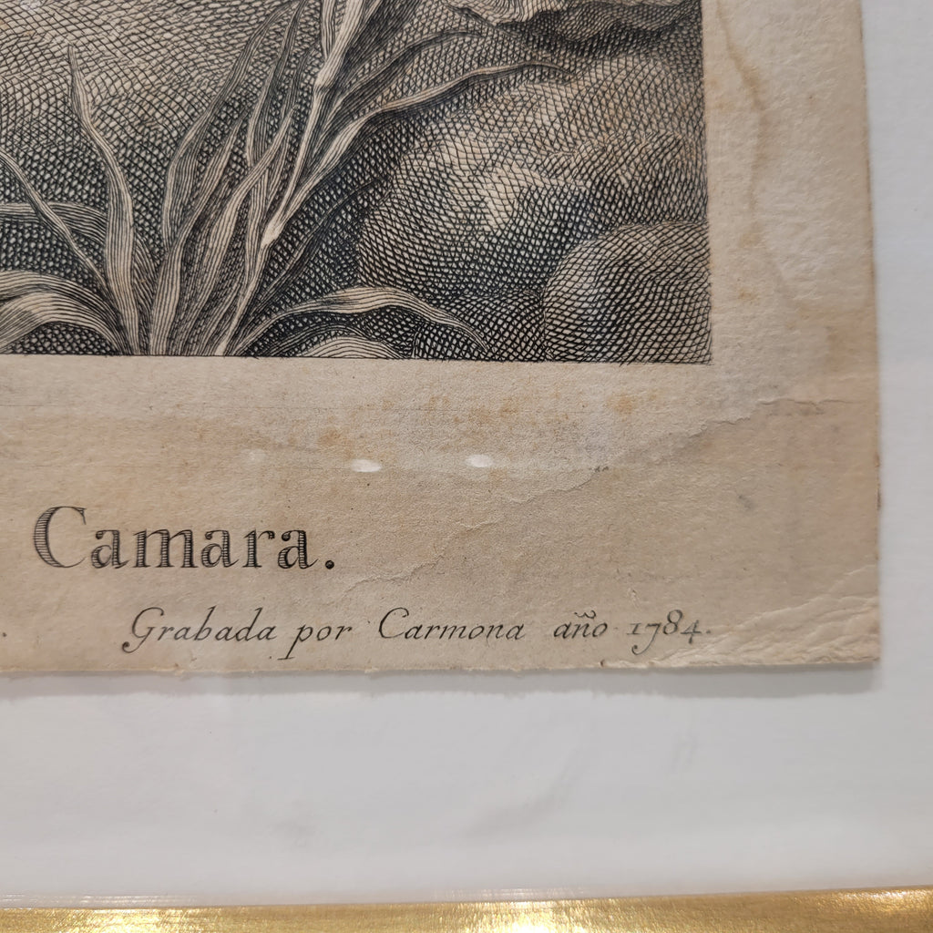 Grabado “Santa María Magdalena” Manuel Salvador Carmona, siguiendo a Mengs, Neoclasicismo, 1784 – España