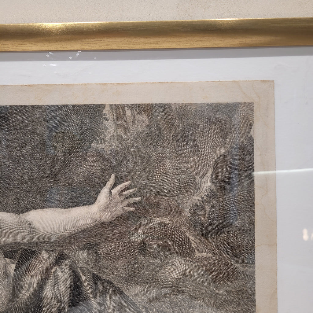 Grabado “Santa María Magdalena” Manuel Salvador Carmona, siguiendo a Mengs, Neoclasicismo, 1784 – España