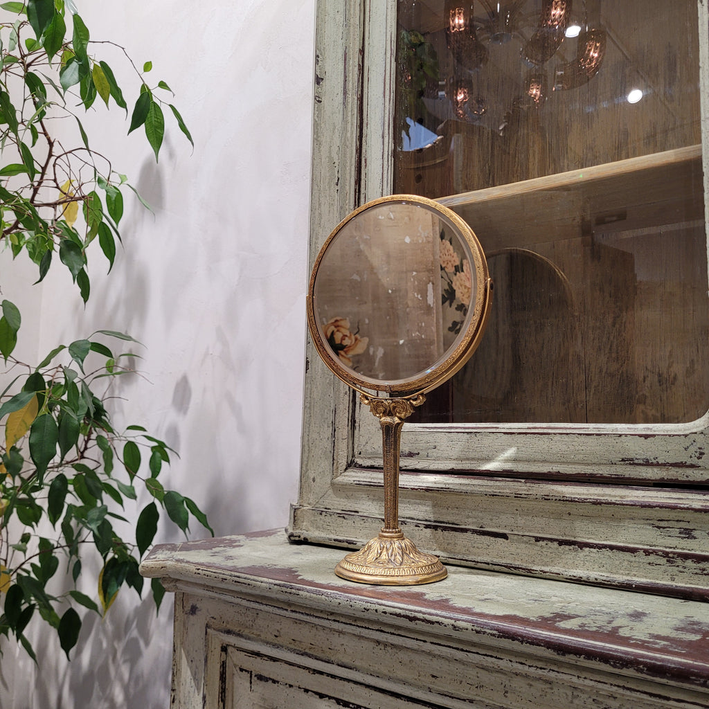 Espejo de tocador, Bronce dorado, Victoriano, s. XX – Reino Unido