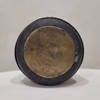 Pareja de Cuencos medidores “Sherpai / Kunke”, Madera y latón, pps. S. XX – Bengala occidental, India