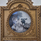 Biombo Napoleón III, Madera dorada, f. s. XIX – Francia
