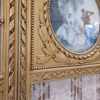 Biombo Napoleón III, Madera dorada, f. s. XIX – Francia