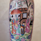 Pareja jarrones porcelana china, Era Mao Zedong, S.XX - China