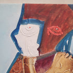 Óleo y acrílico sobre lienzo “Gente 2” Alberto Romero, 1967 – Altea, España