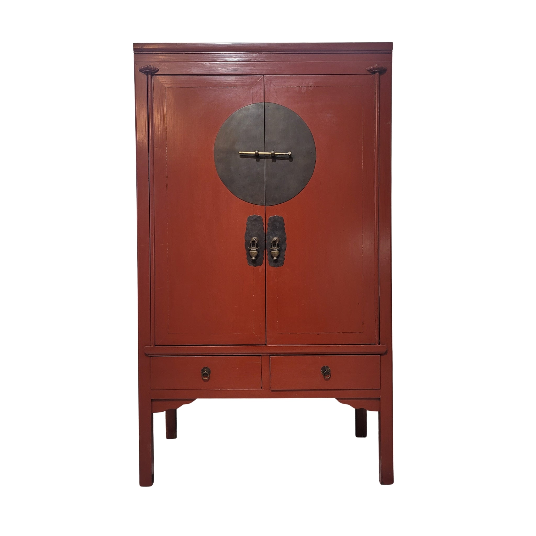 Armario de boda chino, Madera de olmo, años 1970 - China