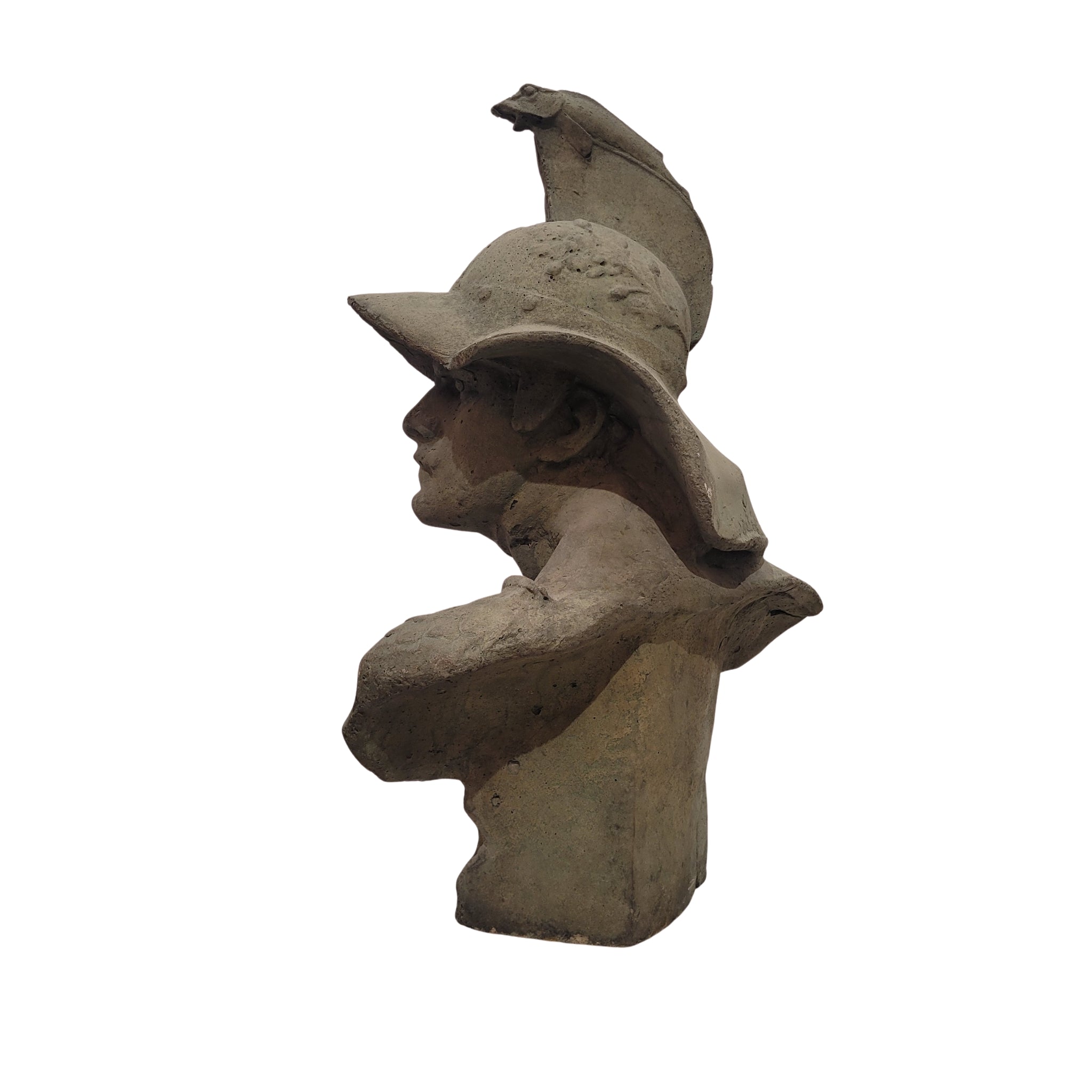 Busto de gladiador - Cemento, s. XX - Italia