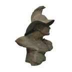 Busto de gladiador - Cemento, s. XX - Italia