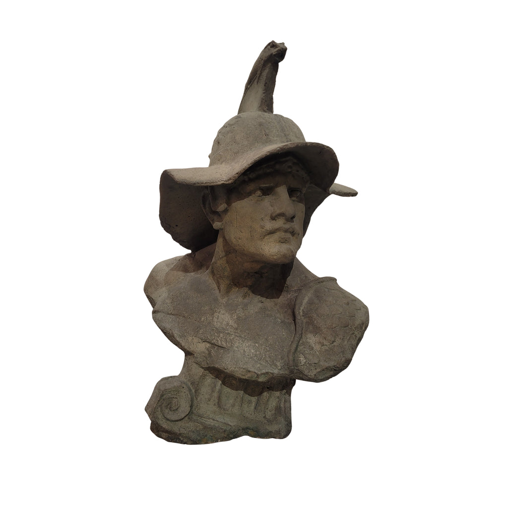 Busto de gladiador - Cemento, s. XX - Italia