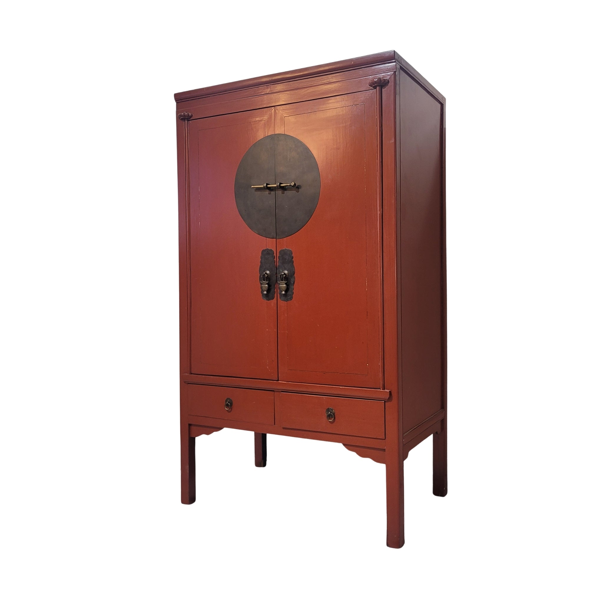 Armario de boda chino, Madera de olmo, años 1970 - China