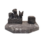 Tintero Art déco, Mármol y bronce, s. XX – Francia