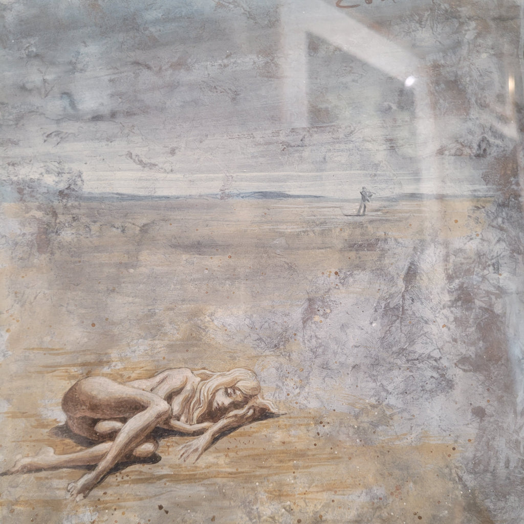 Acuarela ”Bodegón / Estudio”, José Manuel Capuletti, Surrealismo, s. XX - España