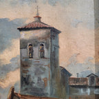 Óleo sobre lienzo “Los baturros de Aragón”, Costumbrismo, f. s. XIX – pps. s. XX - España
