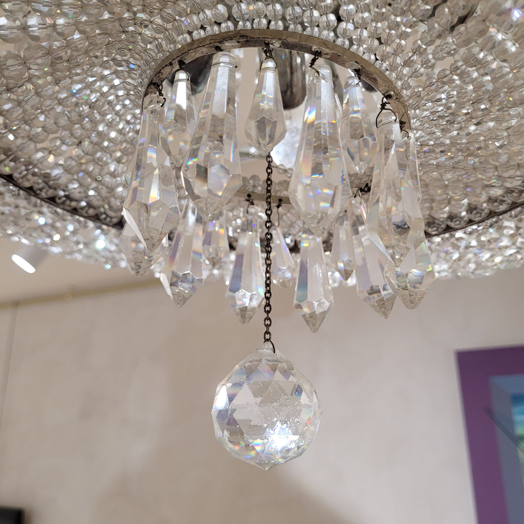 handelier / Lámpara de araña, Cristal de STRASS, década de 1970 - España