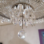 handelier / Lámpara de araña, Cristal de STRASS, década de 1970 - España