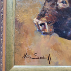 Óleo sobre cartón “Toro”, Núñez Sambucety, s.XXI - Valladolid, España