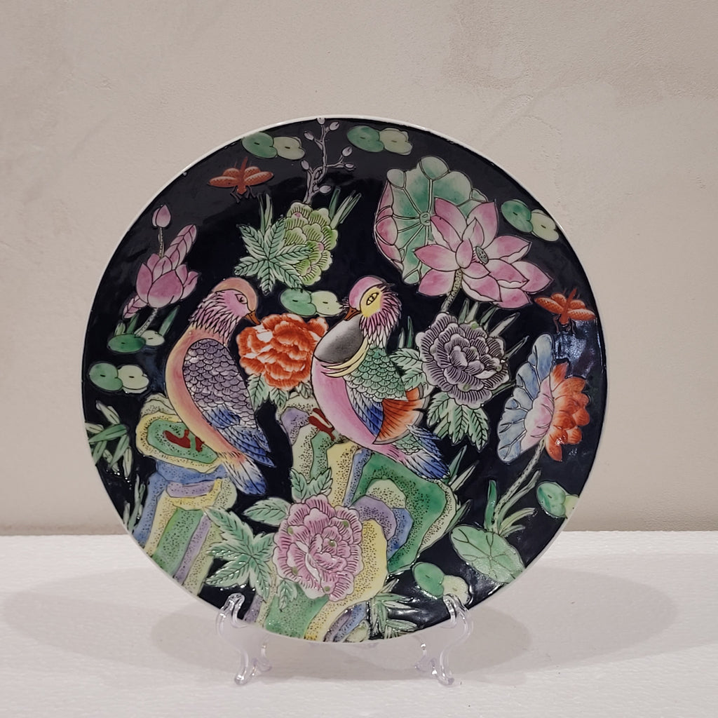 Plato "Faisanes" Porcelana de Macao, Segunda mitad del siglo XX – Macao, China