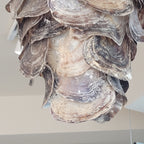 Lámpara de conchas, Ostras chinas naturales, s. XXI - Bali, Indonesia