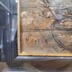Óleo sobre lienzo "Vista del Sena con Nôtre Dame", s. XX - Francia