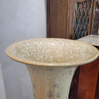 Gran Jarrón "Crystalline glaze", Beige, s. XX - Shiwan, China