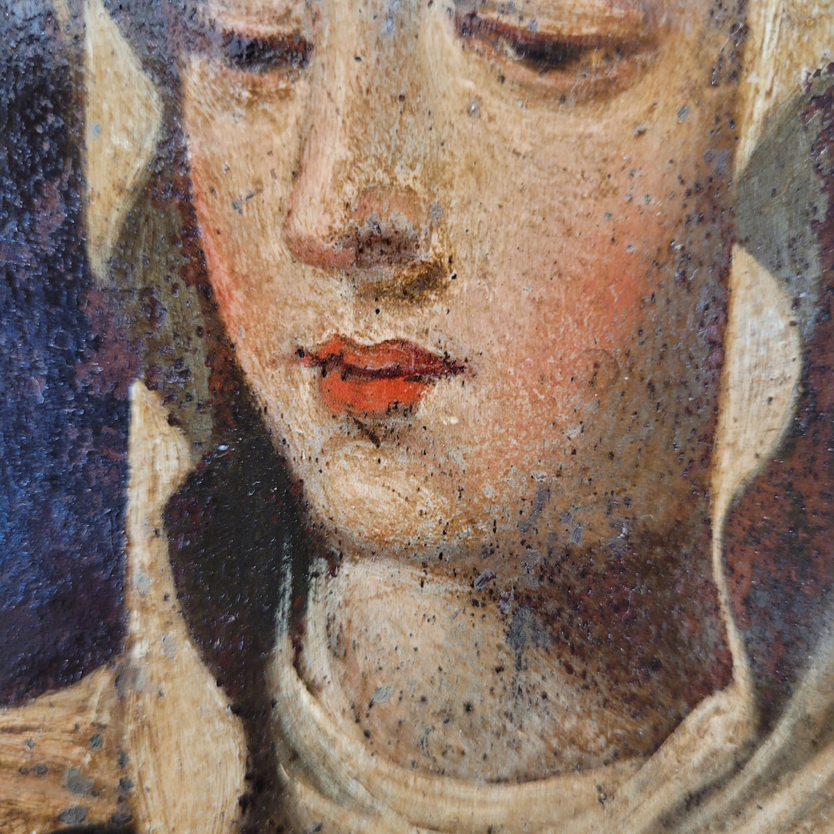 Óleo sobre tabla ”Verónica de la Virgen”, s. XIX - España