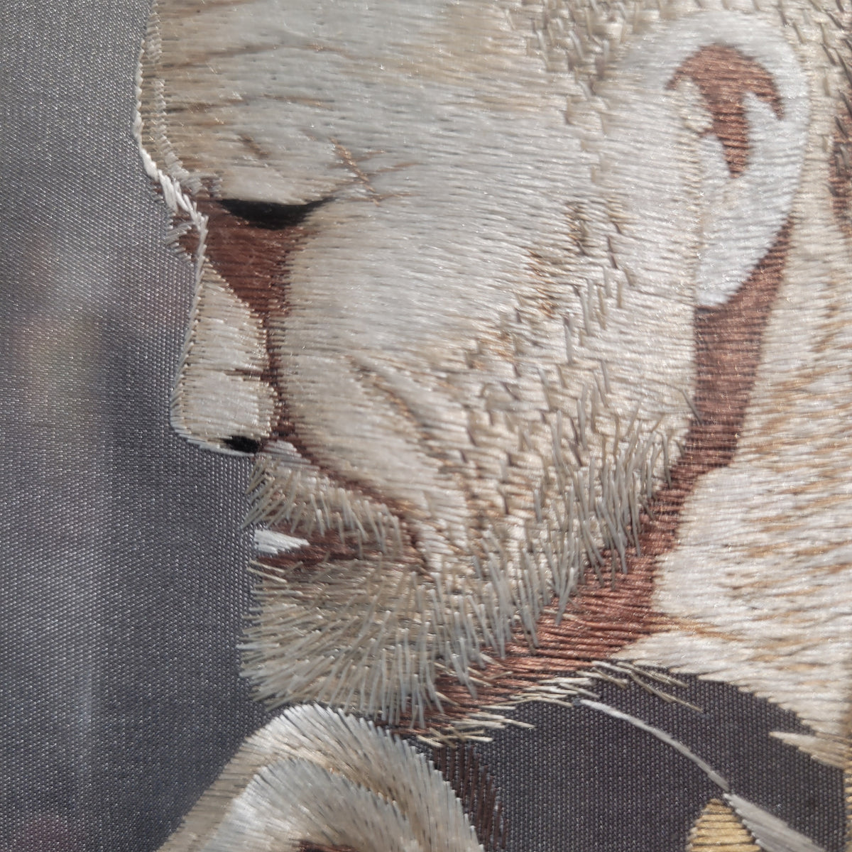 Seda bordada “Retrato de pensador”, Realizado para la Exportación, Periodo Meiji, s. XX – Japón