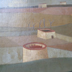 Óleo sobre lienzo “Paisaje con palomares” Félix Cuadrado-Lomas - Valladolid Grupo Simancas