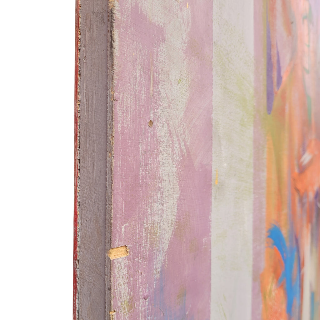 Acrílico sobre tabla “Pórtico gótico”, Contemporáneo, s. XXI – Francia