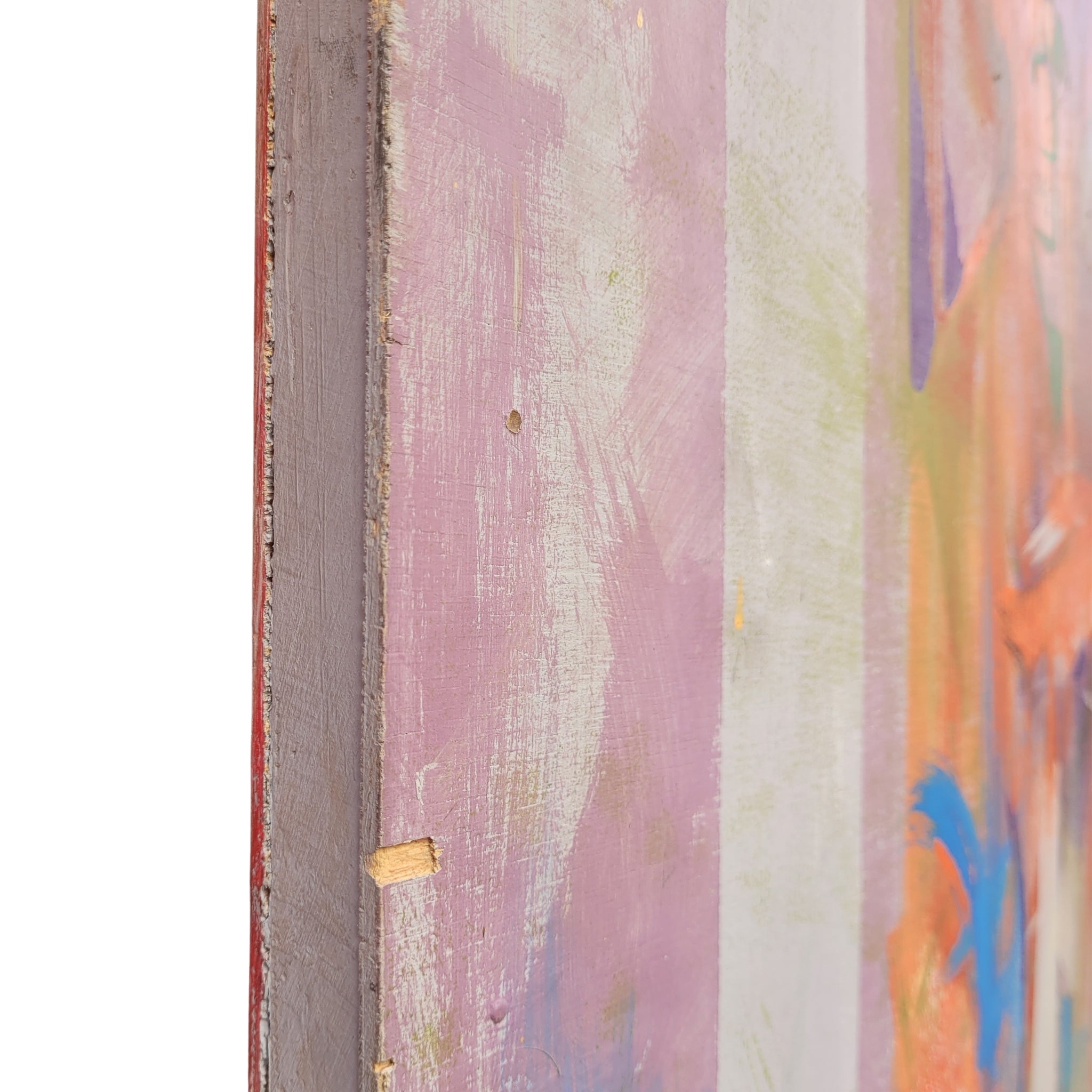 Acrílico sobre tabla “Pórtico gótico”, Contemporáneo, s. XXI – Francia