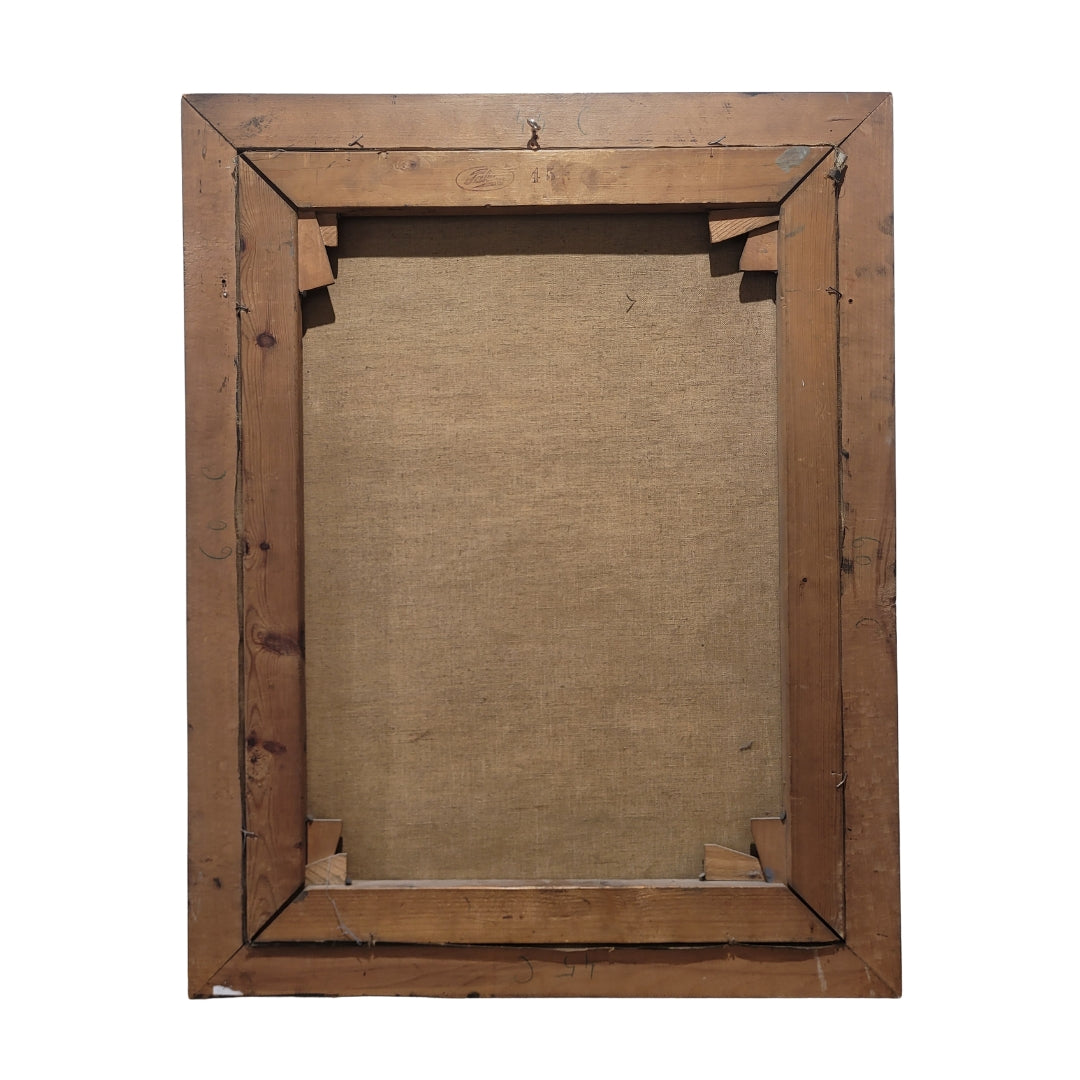 Óleo sobre lienzo "Bodegón de flores", Escuela Holandesa, s. XX – Países Bajos