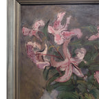 Óleo sobre lienzo "Bodegón de flores", Escuela Holandesa, s. XX – Países Bajos