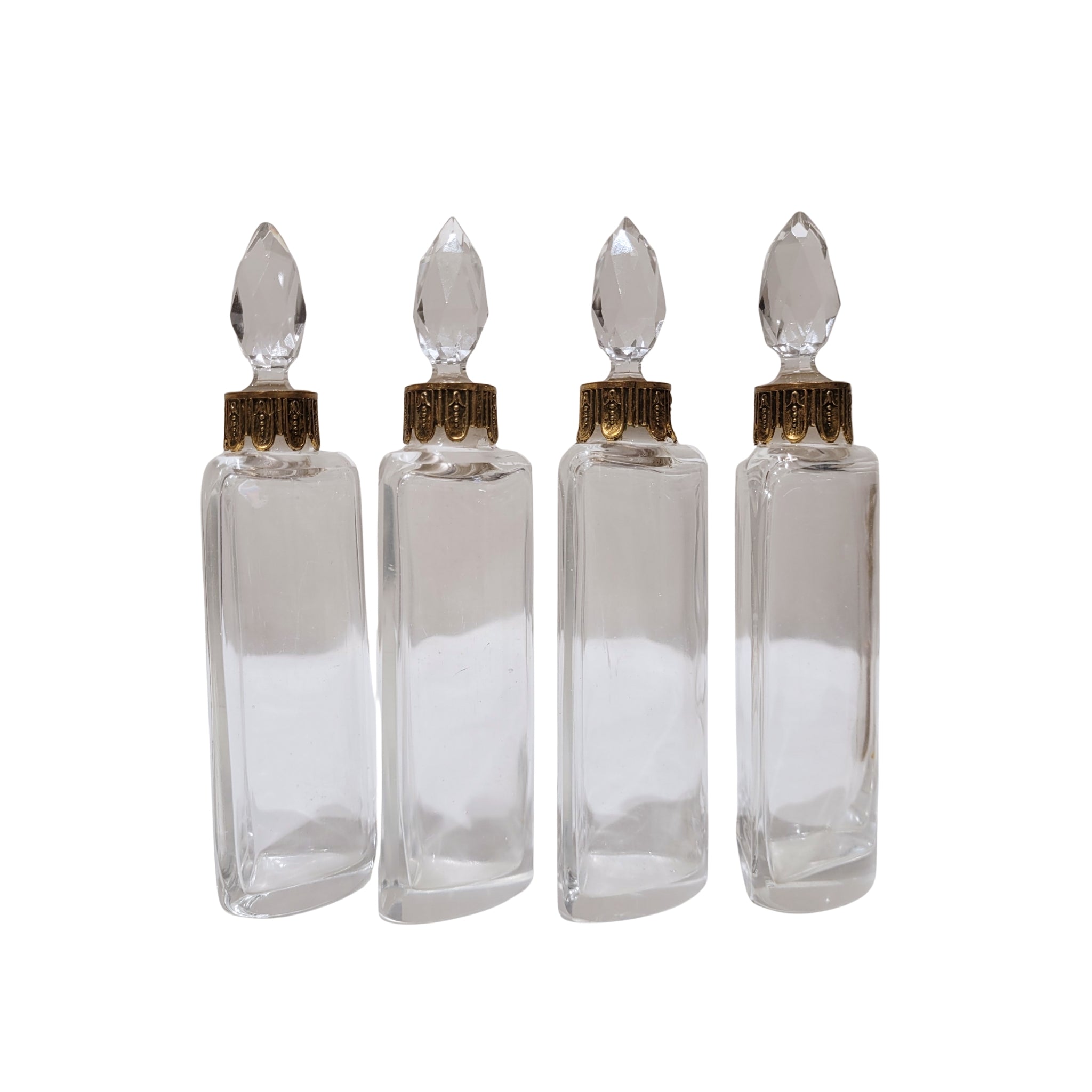 Esenciero / Perfumero Napoleón III, Cristal y bronce, s. XIX – Francia
