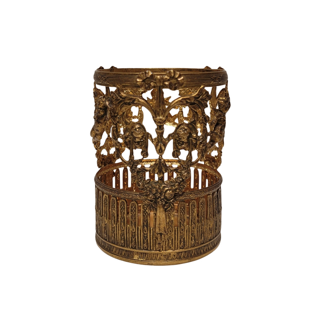 Esenciero / Perfumero Napoleón III, Cristal y bronce, s. XIX – Francia