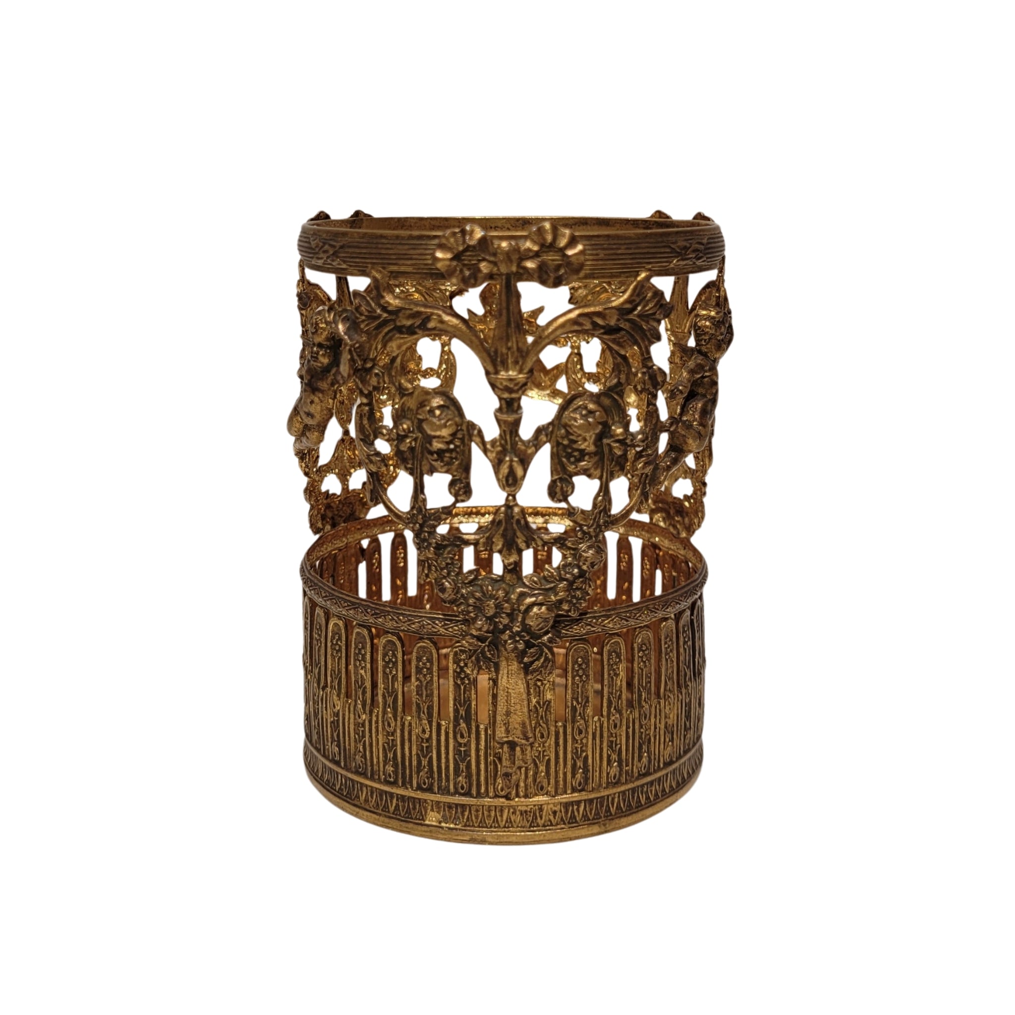 Esenciero / Perfumero Napoleón III, Cristal y bronce, s. XIX – Francia