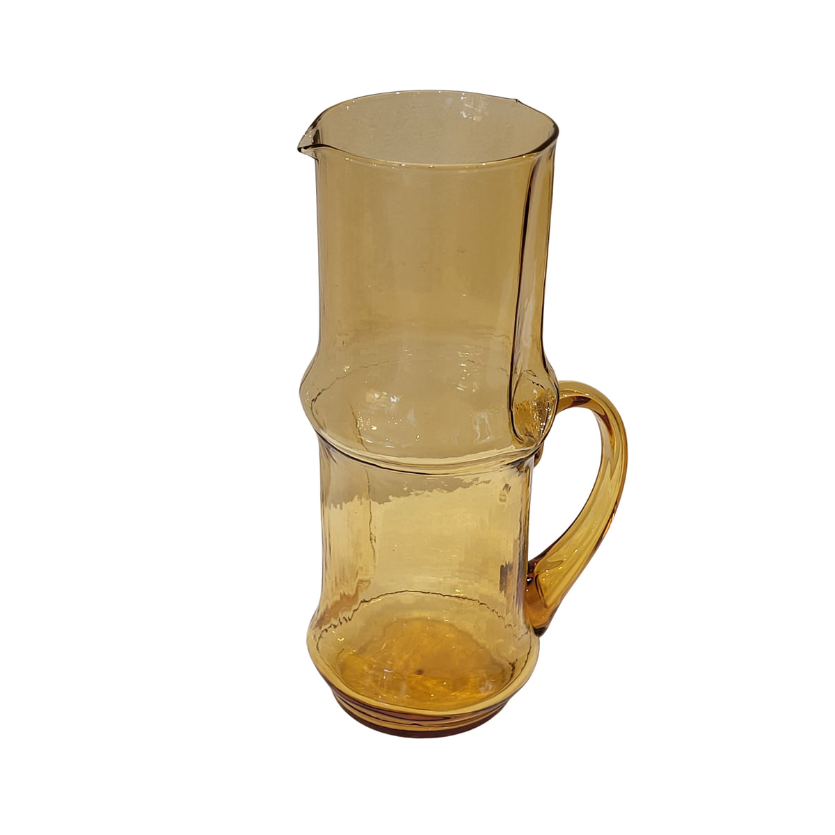 Juego Jarra y vasos, Cristal prensado, Mid-century, c. 1960 - Italia