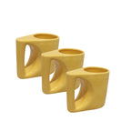 (3) Jarra / Jarrón cerámica amarilla, s. XXI – Francia