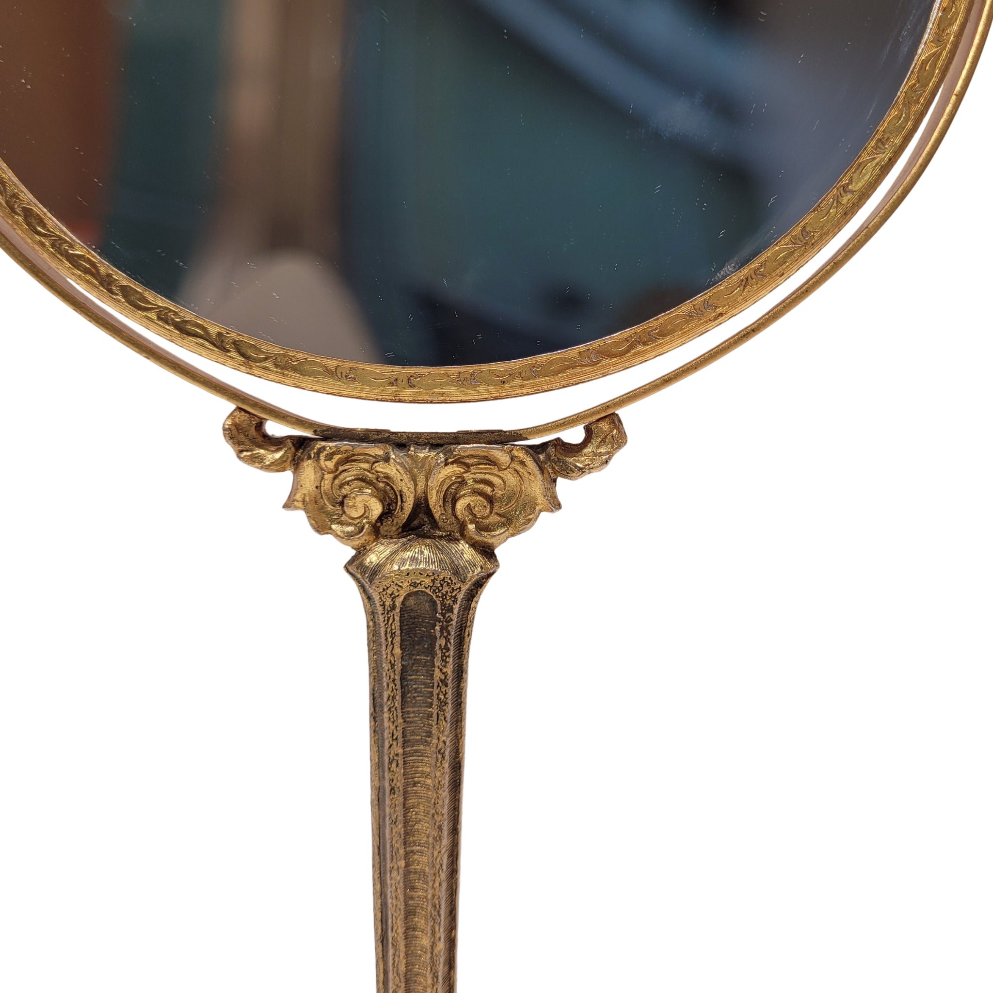 Espejo de tocador, Bronce dorado, Victoriano, s. XX – Reino Unido