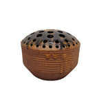 Jarrón “bouquetière” / Florero perforado, Cerámica de Accolay, 60 - 70’s – Francia