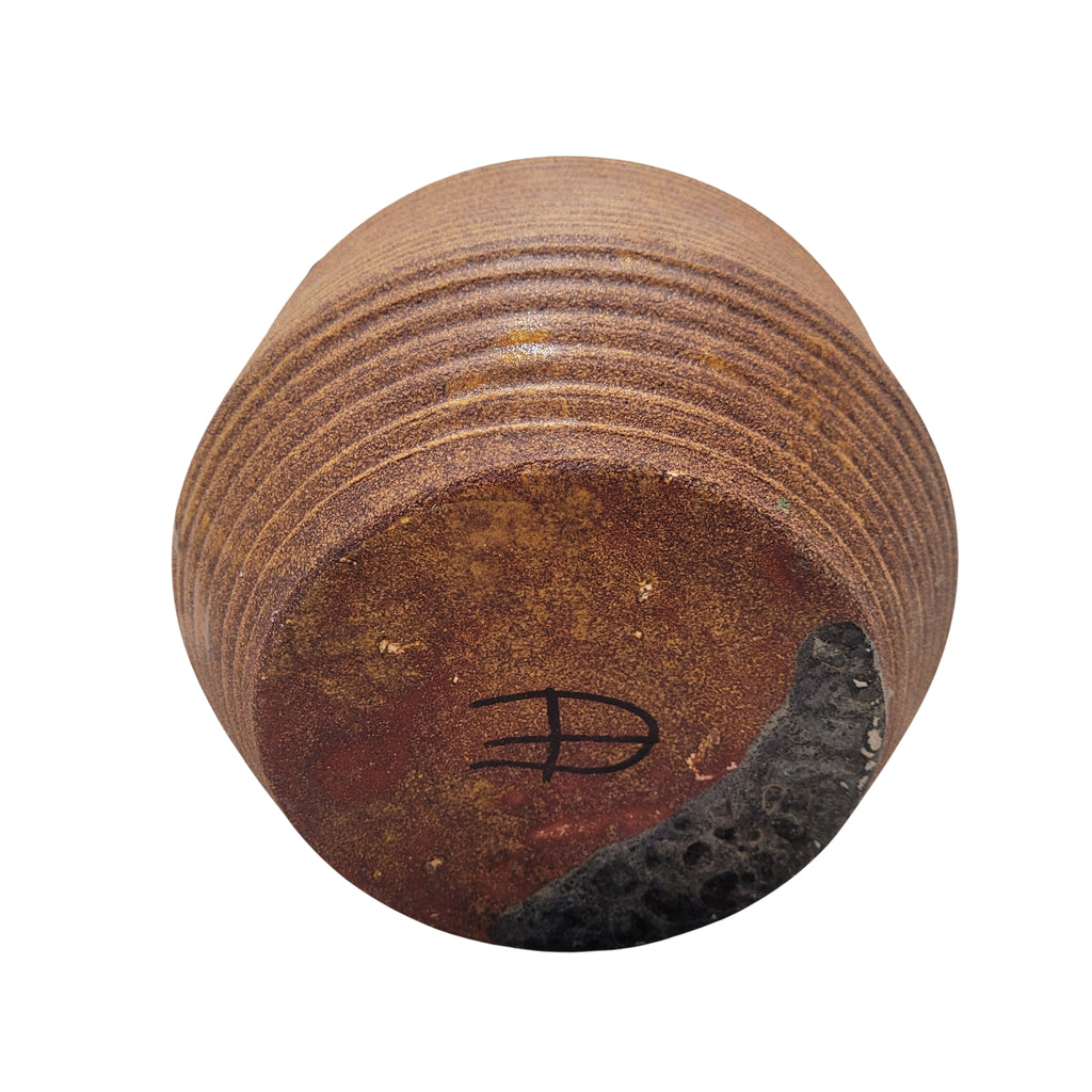 Jarrón “bouquetière” / Florero perforado, Cerámica de Accolay, 60 - 70’s – Francia