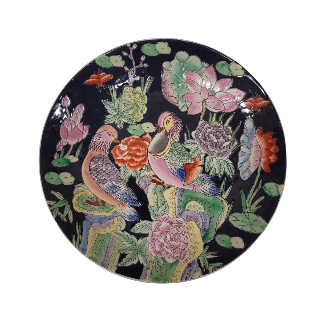 Plato "Faisanes" Porcelana de Macao, Segunda mitad del siglo XX – Macao, China