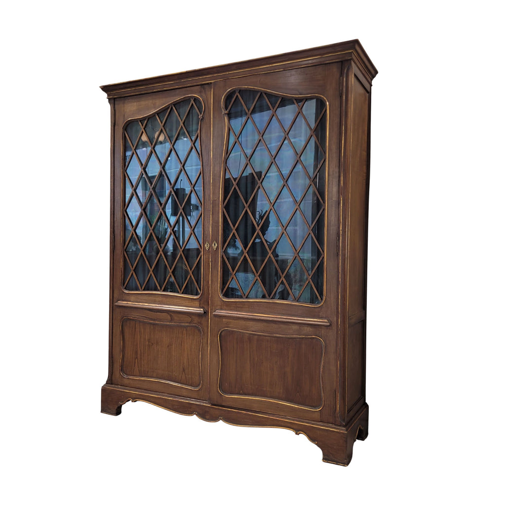 Armario / Vitrina Art Nouveau, Madera de pino tintada y dorada, 1930 - Inglaterra