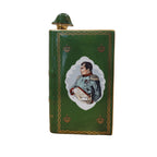 Licorera / Botella "Libro Napoleón" Cognac Camus, Porcelana de Limoges, Oro 22 kts, 1969 - Francia